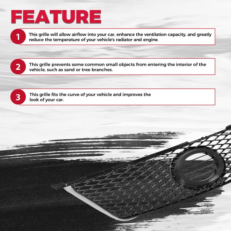 HECASA Front Grill Compatible with 2006 2007 2008 Lexus IS250