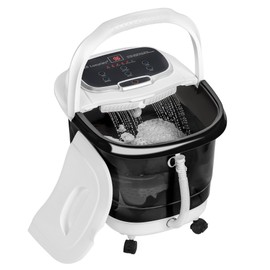 Foot Spa Massager with Heat for Stress Relief, Feet Bath with Shower, Temperature Control, Timer and LED Display, Ideal for Wife Mother Mom Father Husband, Black