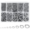 Pack of 1050 Stainless Steel Spring Washers Set, Spiral Spring