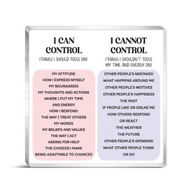 Mental Health Decor Cute Acrylic Office Desk Decor For Women Boss Coworker Medical Assistant Therapist Psychologist I Can Not Control Sign Motivational Inspiration Gifts Thank You Appreciation Gift