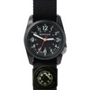 Bertucci Mens Black Dial Nylon Band Quartz Watch