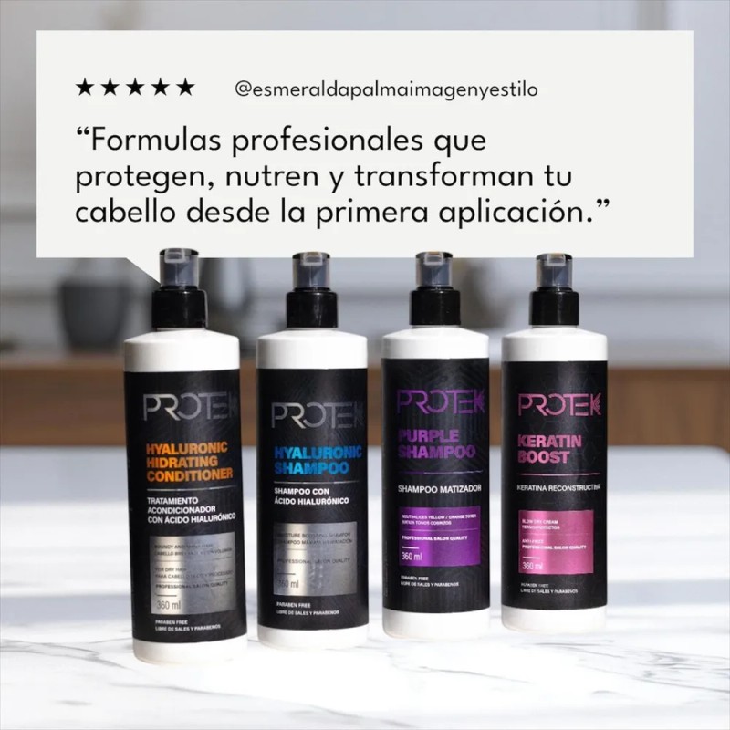 Protek Tratamiento Termoprotector De Calor Keratin Boost