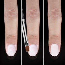 JASSINS Nail Clean Up Brushes,4PCS Gel Polish Nail Brushes Manicure Tools,For Nail Art Design Pen Painting DIY and Cleaning Nail Polish Mistakes on the Cuticles (BLACK)