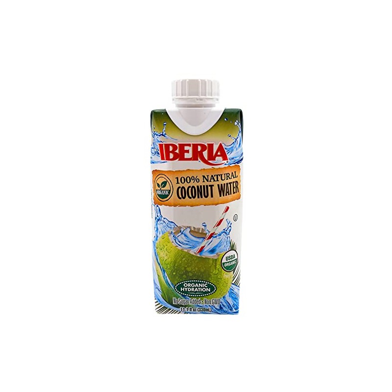 Iberia 100% Pure Organic Coconut Water, 11.1 fl. oz. (Pack