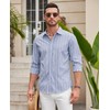 Lion Nardo Mens Button Down Shirts Casual Long Sleeve Wrinkle