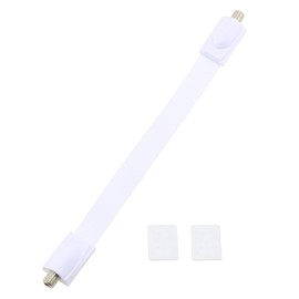 DGZZI 26cm White HF Coaxial Flat Cable Suitable for Connecting TV Video Surveillance Cable Modems and Video Recorders