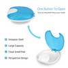 JUNFEIXUAN 2-Pack of Press Retainer Case, Portable Denture Box, Braces