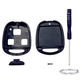 Cutting NOT Required Key Fob Shell Replacement for Lexus RX350 RX330 RX300 RX400h ES300 ES330 GS300 GS400 GS430 GX470 IS300 IS330 LS400 LS430 LX470 SC430 3 Button Key Fob Case Cover (Black)