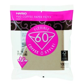 Hario VCF-02-100M Paper Filter 02M for 1-4 Cups, 100 Sheets