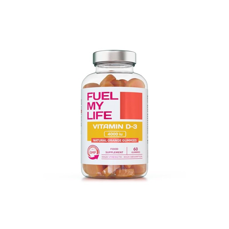 Vitamin D3 Gummies 4000IU, 100µg - 60 Natural Orange Flavour