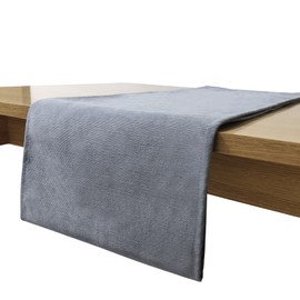 COMFEELING Modern Neutral Table Runner 72 Inch Long, Thick Grey Dresser Scarf with Anti-Slip Design for Daily Use All Season Holiday Decor