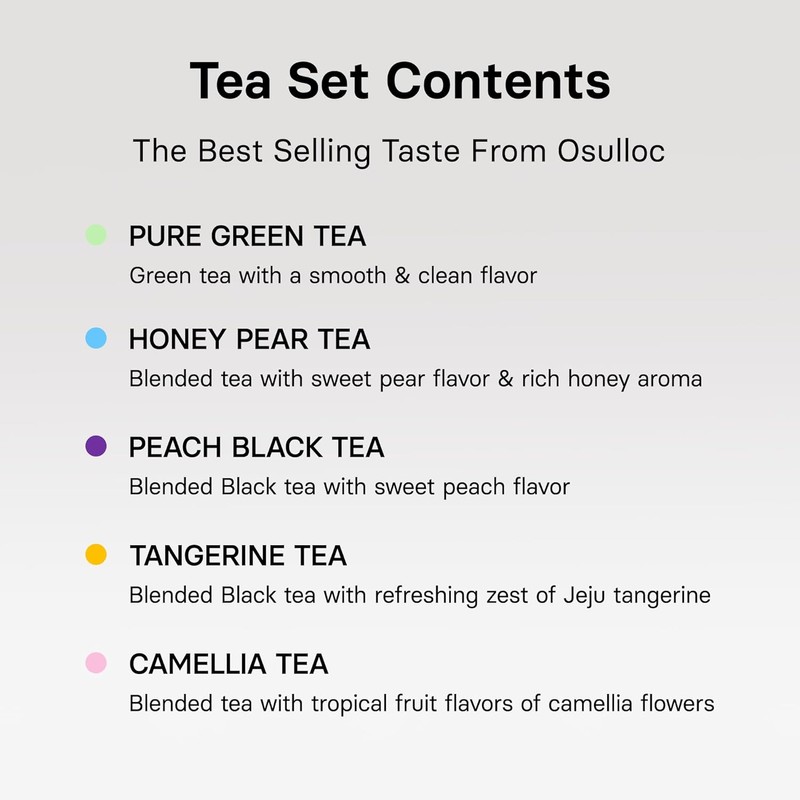 OSULLOC Premium Tea Collection Gift Set – 40 Tea Bags