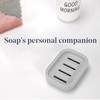 Plastic Soap Dish with Drainage,Soap Dishes Holder for Bathroom Shower，Keep