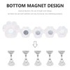 WOONEKY 6pcs Magnetic Acrylic Nail Art Display Stand for Practice