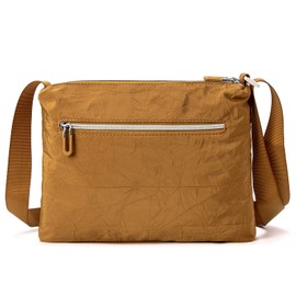 ETidy Crossbody Bag For Women Waterproof Lightweight Casual Shoulder Handbag Purse Bookbag (Yellow)