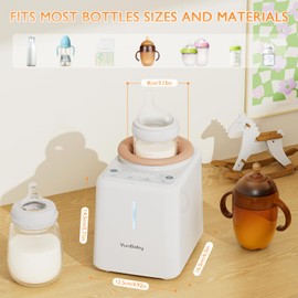 YunBaby Waterless Baby Bottle Shaker and Warmer, Easy to Use & Clean