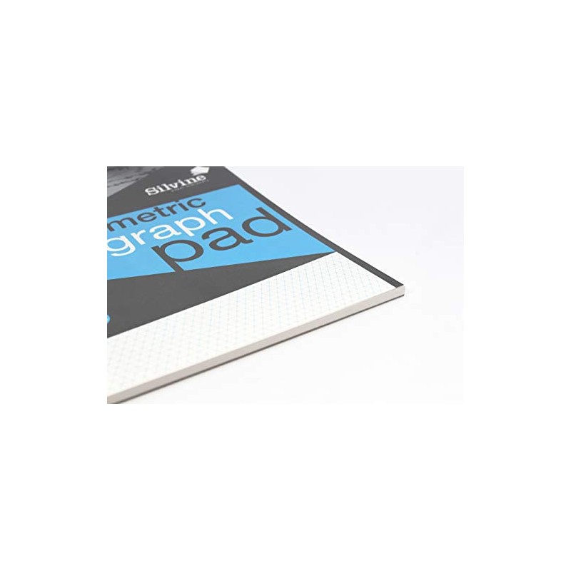Silvine A4 Professional Graph Pad. 50 Sheets of Quality 90gsm