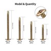 M4.2 Drilling Screws, Self-Drilling Screws, Pack of 125 Self-Tapping Screws,