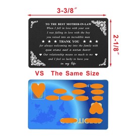 Mother in Law Gifts from Daughter in Law - to Mother In Law Card for Mother's Day Christmas Valentines, to the Best Mother in Law When I Fell In Love With Your Son