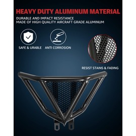 A & UTV PRO Front Bumper Guard, Compatible with 2006-2023 Yamaha Raptor 700 / 700R, Brushguard Bumper Protector Accessories