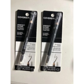 COVERGIRL Lot of 2 CoverGirl Perfect Blend Eye Pencil # 110 Black Brown  & #105 charcoal