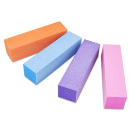 4er-Set Buffer/Schleifblock in den Farben Himmelblau, Pfirsich, Lila und Rosa