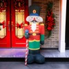 8 Foot Christmas Inflatable Nutcracker Soldier with Staff Outdoor Christmas