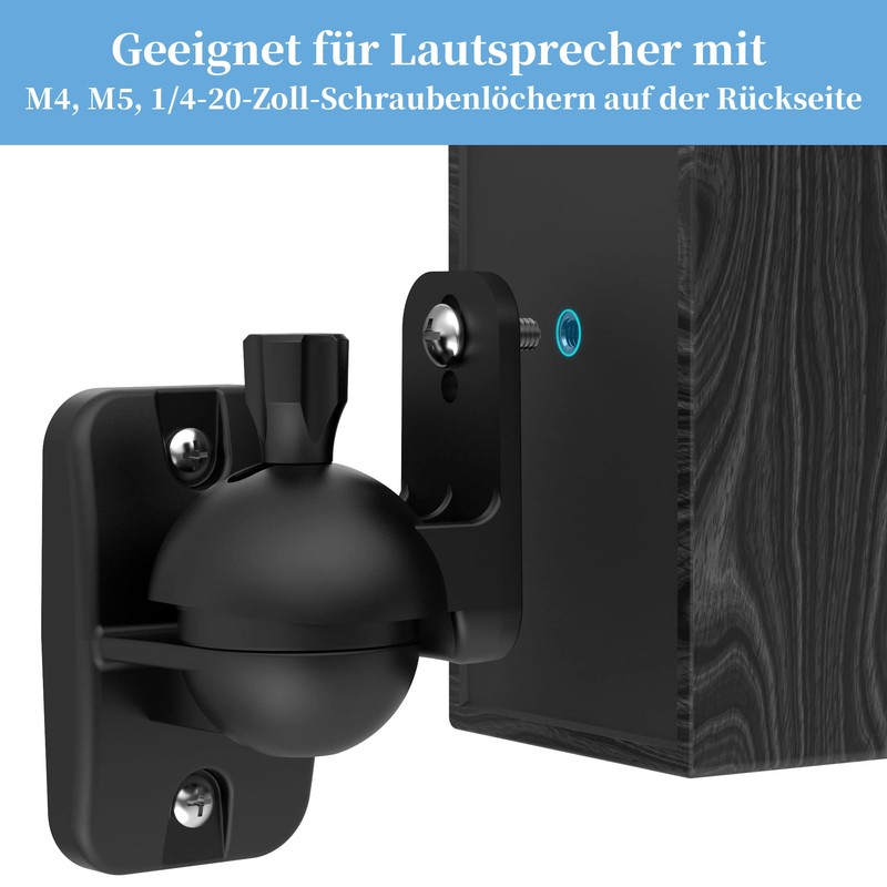Cozycase Speaker Wall Mount with Fittings - 2 Pieces Swivelling