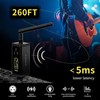 UHF Wireless Guitar System with Antenna,260FT Range,32 Channels,Dual Volume Control,Rechargeable