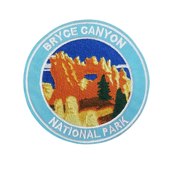 Bryce Canyon National Park, Utah Patch Iron-on Embroidered Applique for