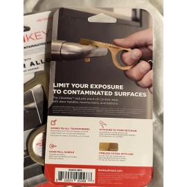 Key Smart CleanKey Copper Alloy. For Germaphobic People. Reduce Touching Things Bare. New