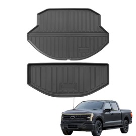 Front Trunk Mat for 2022-2026 Ford F150 Lightning Accessories Front Trunk Liner Upper and Lower Storage Liner Cargo Mat 2 Pcs All Weather TPE Protection Mat (for 2022-2026 Ford F-150 Lightning 2 Pcs)