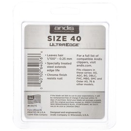 Andis Carbon-Infused Steel UltraEdge Dog Clipper Blade, Size-50SS, 1/125-Inch Cut Length (64185)