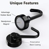 Tohoer Magnetic Hooks, Neodymium Magnets Hook Heavy Duty 30LBS with