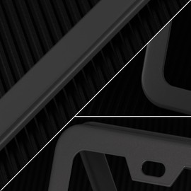 Deselen License Plate Frame, Metal Thin Stainless Steel with 2 Holes Screw Cap, 2 Pack ((Top-Purchased) Matte Black)