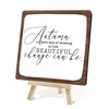 Autumn Wood Sign, Fall Decor Gifts For Women Men Family