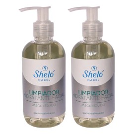 Jabon Limpiador Hidratante Facial Shelo Nabel® 250ml. 2pz