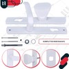 KOTARBAU® Door Handle Set 90 mm Long Plate White Profile