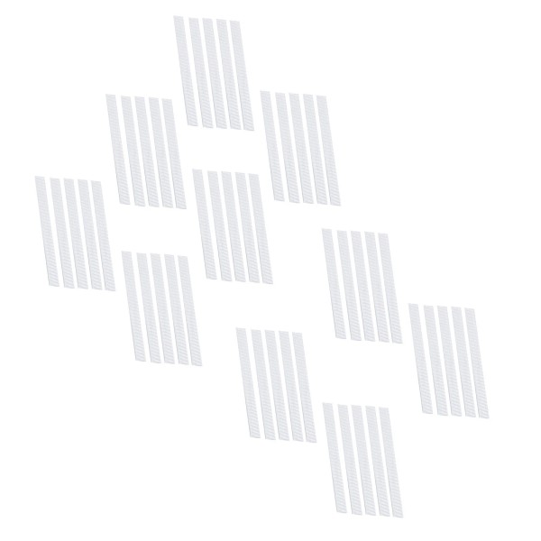 Unbranded 50Pcs White Makeup Brush Mesh Cover Cosmetic Brush Protector