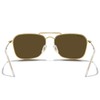MERRY'S Retro Metal Square Aviator Polarized Sunglasses for Men Women