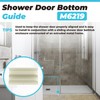 PalpitateC M6219 Sliding Shower Door Bottom Guide fits for Sliding