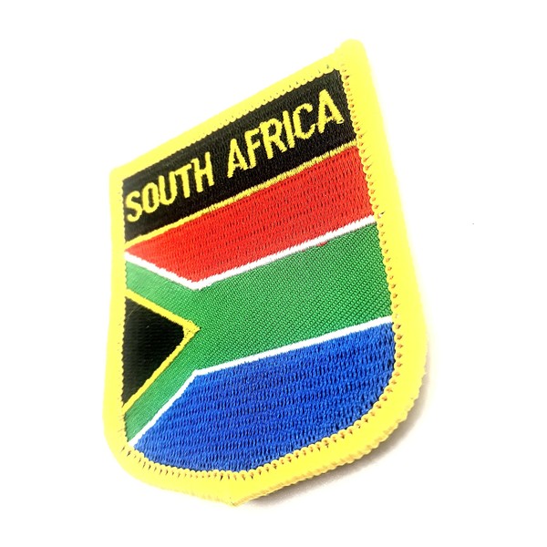 South Africa Flag Embroidered Fabric Sew On Patch