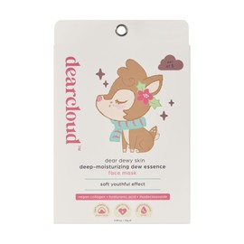 dearcloud Mascarilla Reafirmante De Colágeno Dew Essence De Dear Dewy Skin Mascarilla Facial Reafirmante Con Colágeno Vegetal, Ácido Hialurónico Y
