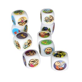 Happy Story 9 Colorful Cubes Bundle Dices A Happy Travels Telling Cubes and Oral Language Dice 54 Images Unlimited Stories Combination Iconic Storytelling Game Imaginative Play for Kids Blue