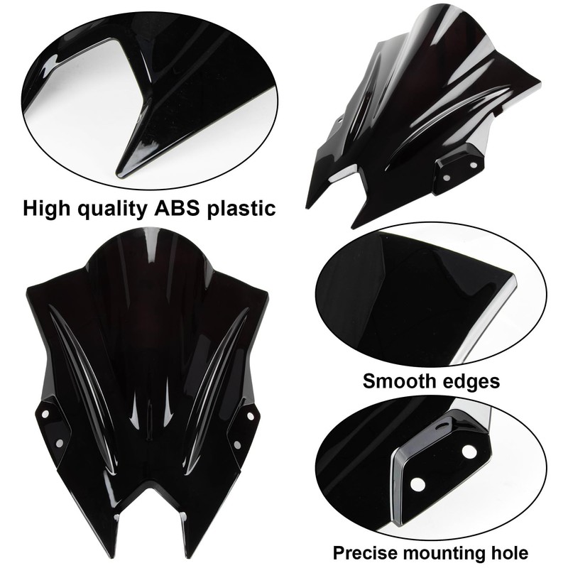 Windshield for NINJA500 SE 2024 2025, PSLER Windscreen Double Bubble