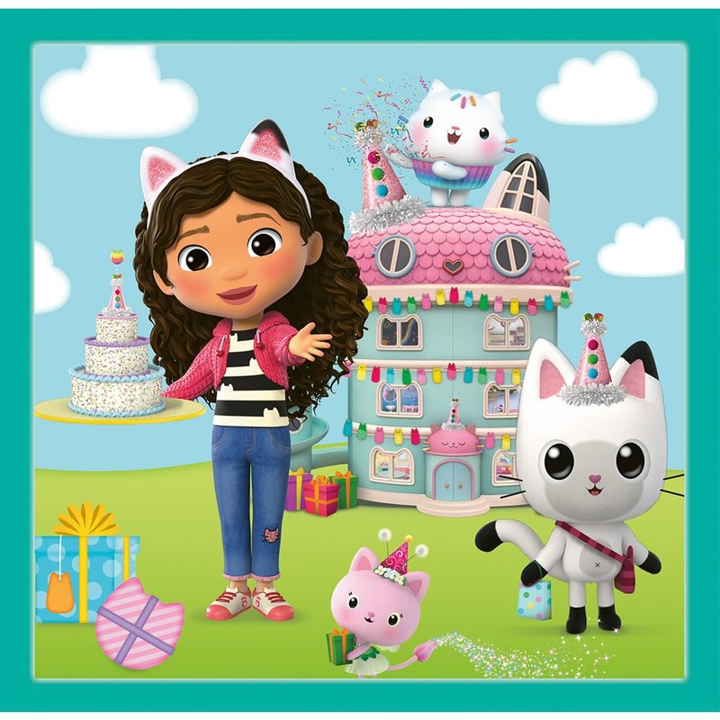 Gabby's Dollhouse 3 in 1 Puzzle