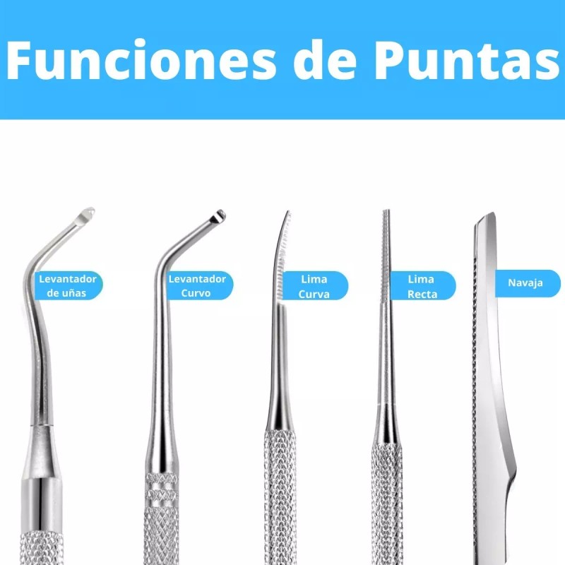 Universo en Linea 4pzs Herramienta Para Uñas Encarnadas Pedicura Profesionales