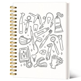 SJDFCSA Dentist Gift Notebook Journal, Dental Gifts Journal for Women, Dental Assistant Hygienist Gifts for Women, Dentist Spiral Notebook 5.5x8.3 Inch