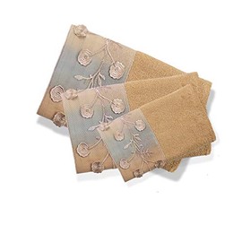 Popular Bath 970432 Ombre Rose, Towel Set 3PC, Blue