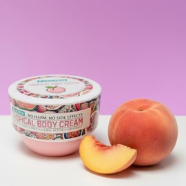 Crema Hidratante Corporal y de Manos con Aroma Tropical a Mango, Durazno y Naranja – Mantiene la Piel Suave, Hidratada y Nutrida (Durazno)